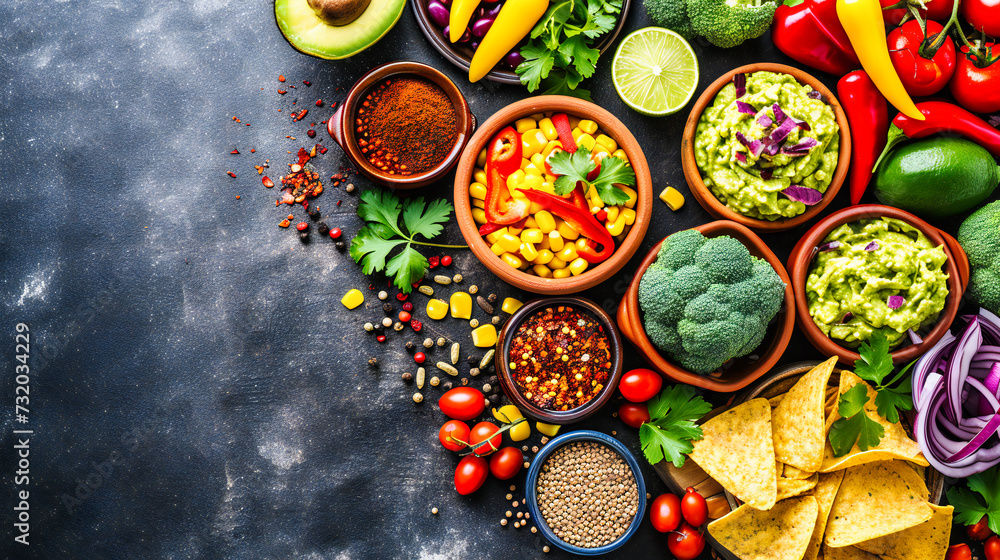 Fresh Guacamole and Salsa with Tortilla Chips, Delicious Mexican Appetizer on a Rustic Wooden Table Fresh Guacamole and Salsa with Tortilla Chips, Delicious Mexican Appetizer on a Rustic Wooden Table