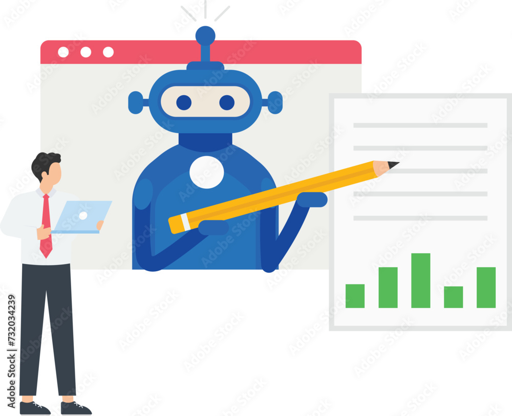 Artificial intelligence. businessman using Ai technology for copyrighting concept,
Artificial intelligence. businessman using Ai technology for copyrighting concept,