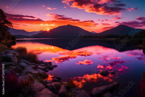 sunset in the mountains © Muhammad Faizan