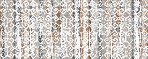 Tribal seamless colorful geometric pattern. hipster zigzag seamless with grunge effect Seamless Ikat Pattern. Abstract background for textile design, wallpaper, surface textures, wrapping paper.