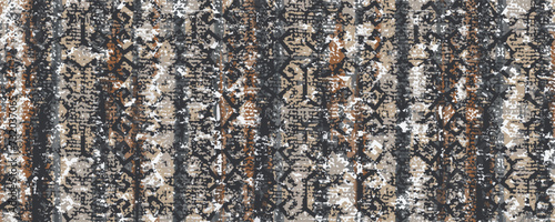 Abstract kilim retro coastal decorative diamond textile texture linen checkered concept geo art runner rug pattern design for scarf, carpet, curtain, curtain, pillow . home textile digital vector