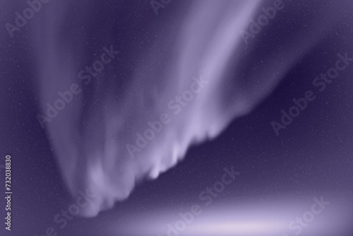 Monochrome blue space background. Northern lights, aurora borealis