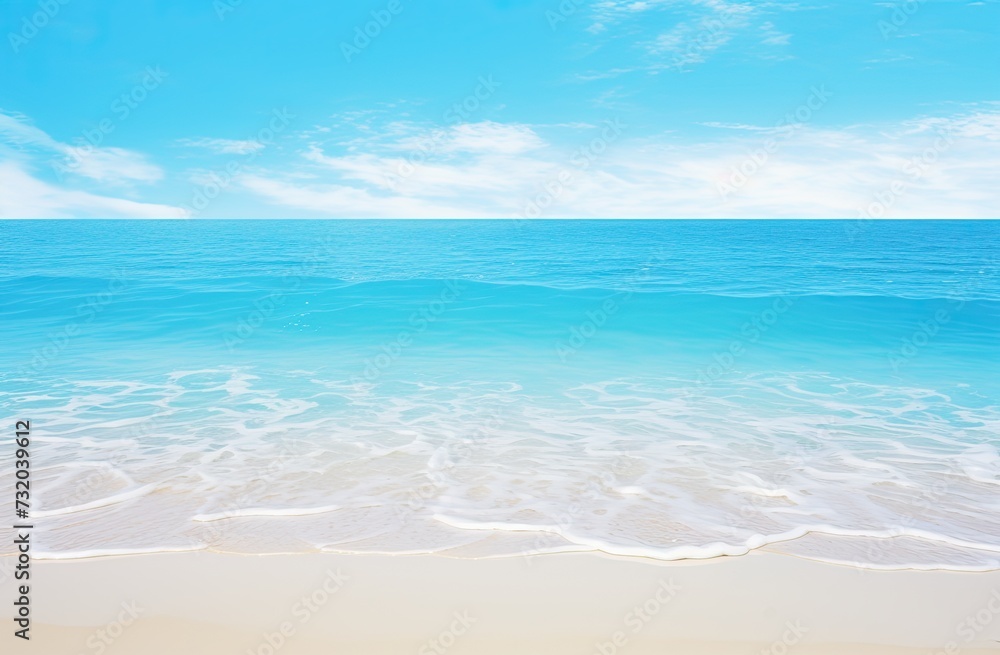 a beach with blue water