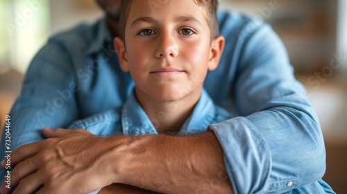 Clean and understated photo representing a father's unwavering support and en...
