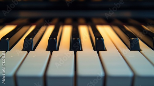Wallpaper Mural Serene photograph of piano keys, evoking a sense of peace and musical harmony Torontodigital.ca