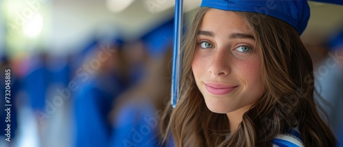 graduation student from ohio high school wearing a graduation gown