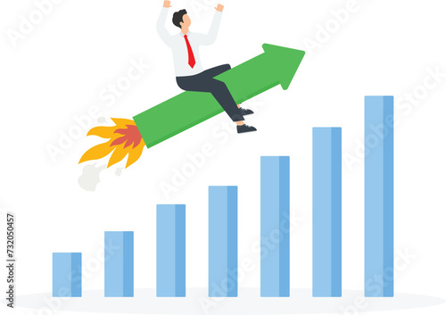 boosting profit earning, increase market return or boost growth, growing fast

