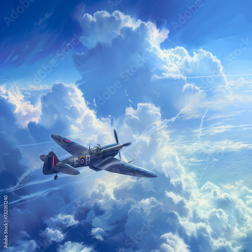 Tapety artystyczne plane in the sky