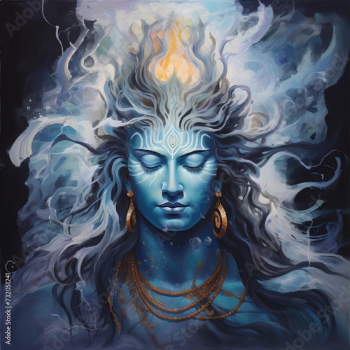 Lord Shiva  Divine Power and Tranquility in Religious Imagery
