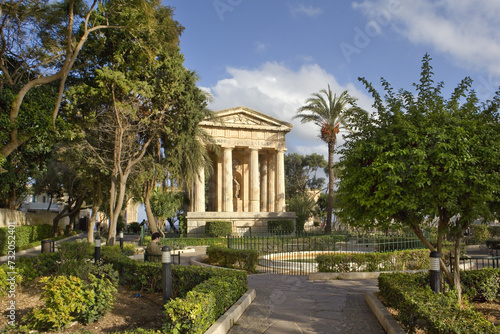Lower Barrakka Garden in Valletta, Malta 