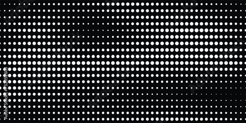 Background with monochrome dot texture. Polka dot pattern template. Background with black dots