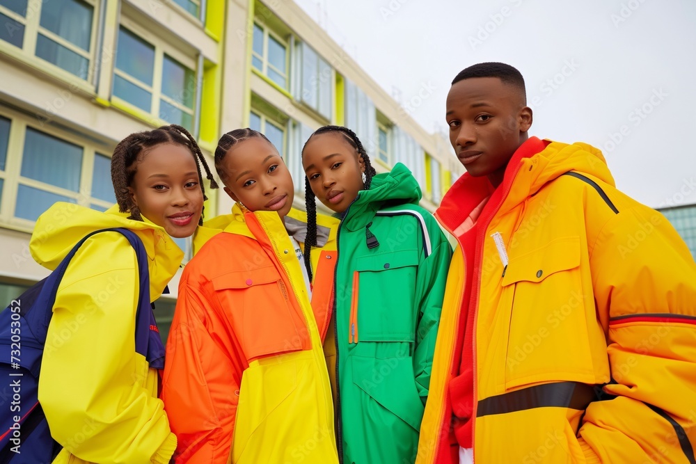 Young ones delight in shared laughter, happiness. Happy friends create joyful memories, background lively. Young ones delight in shared laughter, happiness. Happy friends create joyful memories, background lively.