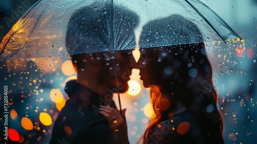 Subtle yet powerful photo capturing the tender affection between a couple dur...