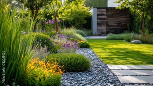 Elegant composition showcasing the beauty of natural elements in a carefully ...