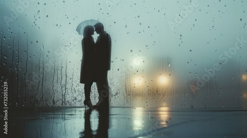 Subtle yet powerful photo capturing the tender affection between a couple dur...