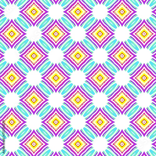 A beautiful repeating geometric pattern design. An illustration of amazing reiteration for fashion designing.