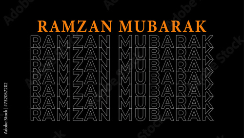 Ramadan kareem calligraphy lettering ramadhan greeting text for ramzan mubarak with lantern background Translation: "Muslim fasting month greeting text".
