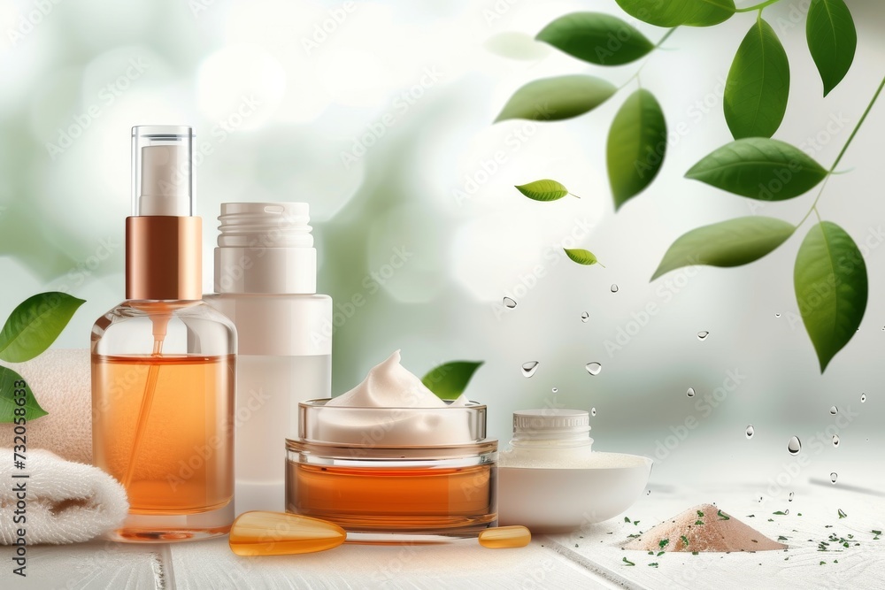 Natural skin care fine line cream, anti aging serum oil perfume extraction. Beauty face maskperfume advertisement. Sensitive condensation dispenser product mockup. ultra hydrating cosmetic jar lotion Natural skin care fine line cream, anti aging serum oil perfume extraction. Beauty face maskperfume advertisement. Sensitive condensation dispenser product mockup. ultra hydrating cosmetic jar lotion