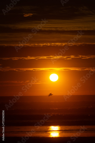 Sunset at the Beach on the Oregon Coast Pacific north west