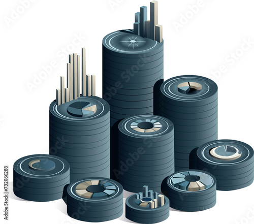 An analytical graph of the company's performance