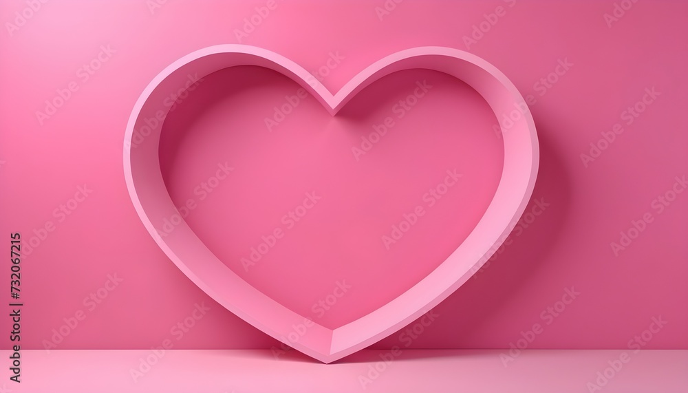 pink heart shaped box empty