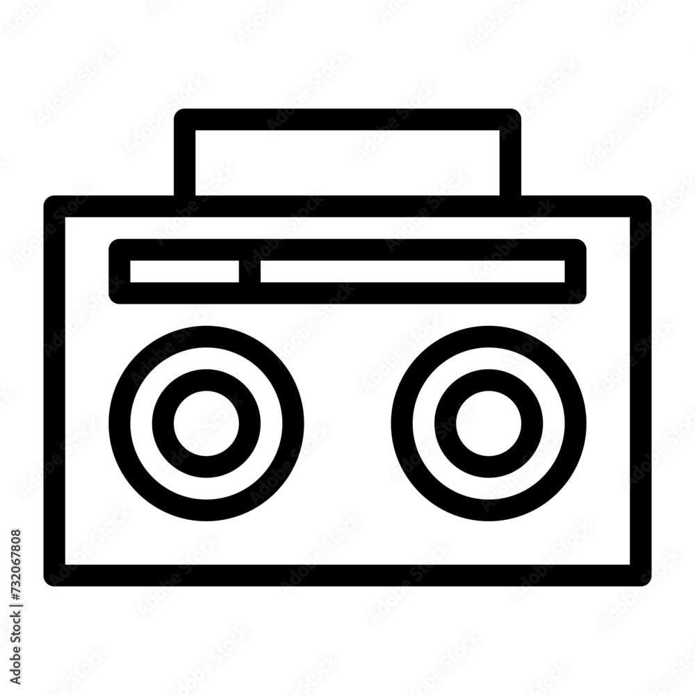 This is the Music Box icon from the Party and Celebration icon collection with an Outline style This is the Music Box icon from the Party and Celebration icon collection with an Outline style