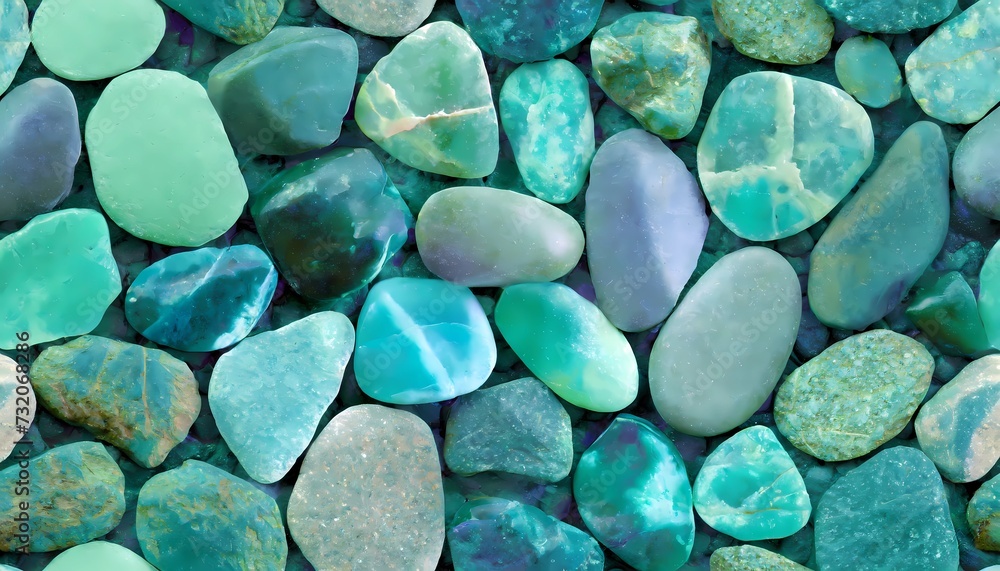 Collezione di ciottoli levigati in una varietà di colori pastello e tonalità naturali Collezione di ciottoli levigati in una varietà di colori pastello e tonalità naturali