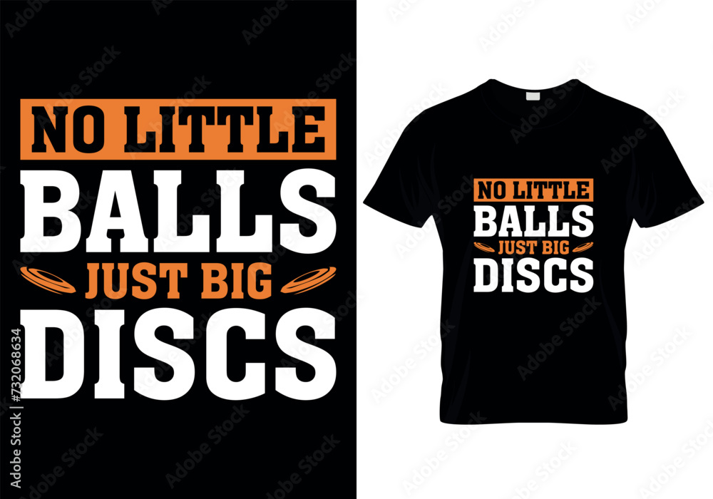 Fototapeta premium Disc Golf T-SHIRT DESIGN. PRINT TEMPLATE.TYPOGRAPHY VECTOR ILLUSTRATION.