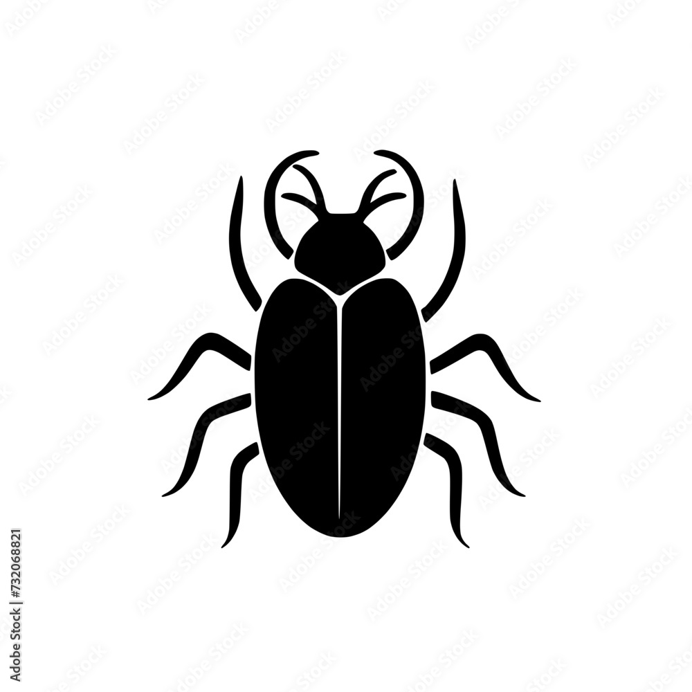 Body lice Icon SVG Black And White Illustration Art Generative AI. Body lice Icon SVG Black And White Illustration Art Generative AI.