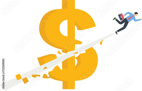 The economy is sluggish, the flying businessman destroyed the dollar
