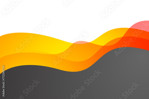 Colorful wave modern background with white space for text and message. template desig photo