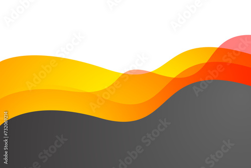 Colorful wave modern background with white space for text and message. template desig