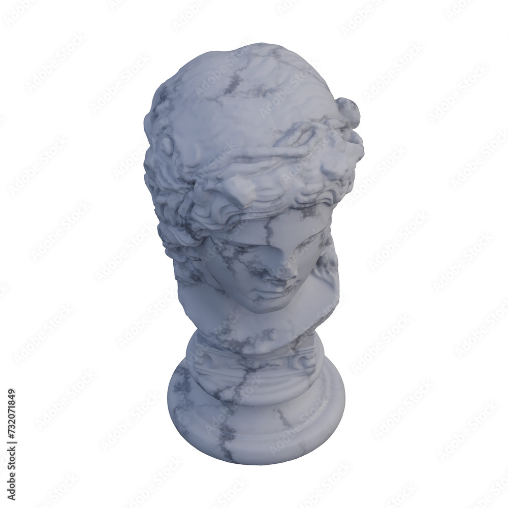 Dionysus statue, 3d renders, isolated, perfect for your design Dionysus statue, 3d renders, isolated, perfect for your design