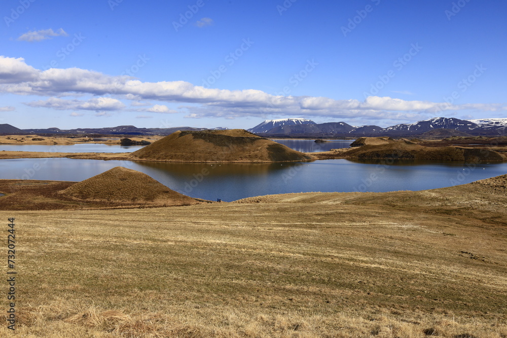 Φωτογραφία Mývatn is a shallow lake situated in an area of active volcanism in the north of