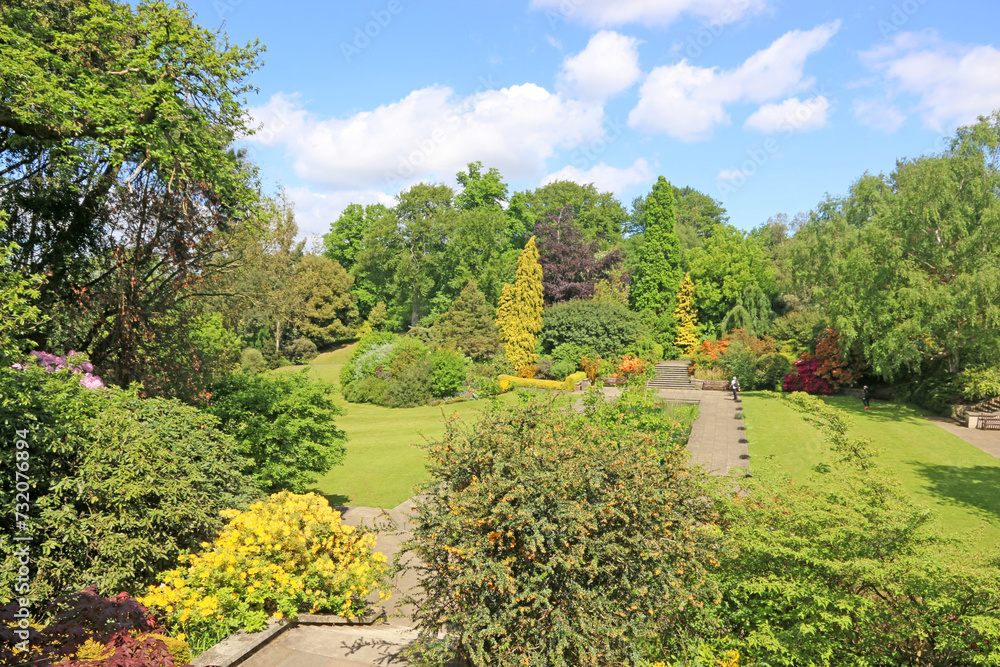 Hill gardens on Hampstead Heath, London	
