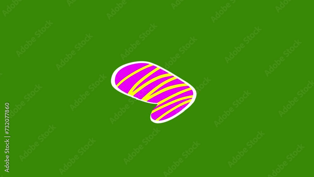 Looping Animation: Cartoon Abstract Element Effect on Green Screen Background Looping Animation: Cartoon Abstract Element Effect on Green Screen Background