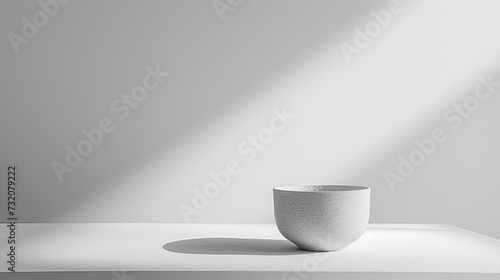 a cup crafted from minerals, set against a pristine white background for a striking contrast.