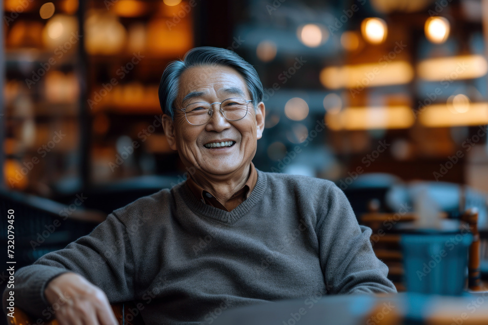 Portrait of a Japanese man in a good mood Portrait of a Japanese man in a good mood