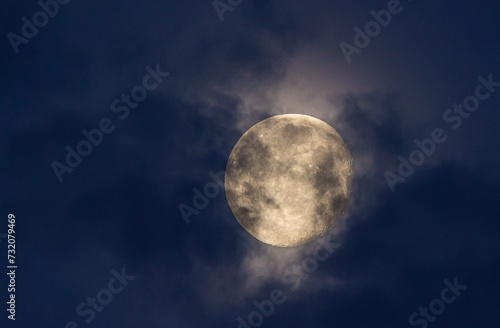 The setting of the waning moon on a winter morning!