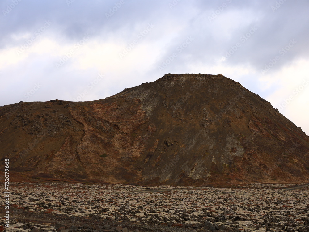 Reykjanesfólkvangur is a nature preserve in Iceland with lava formations, crater lakes, bird cliffs and bubbling geothermic fields Reykjanesfólkvangur is a nature preserve in Iceland with lava formations, crater lakes, bird cliffs and bubbling geothermic fields