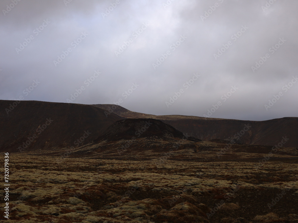 Reykjanesfólkvangur is a nature preserve in Iceland with lava formations, crater lakes, bird cliffs and bubbling geothermic fields