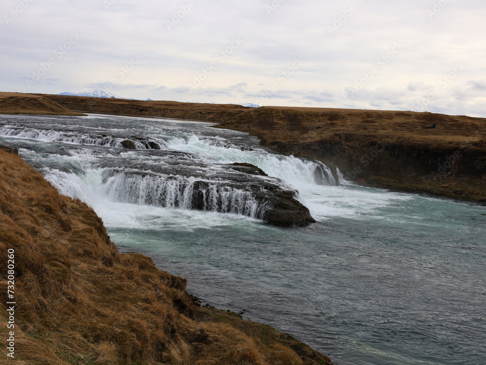The Ægissíðufoss waterfall in Ytri-Rangá is a few kilometers further down the river from Hella The Ægissíðufoss waterfall in Ytri-Rangá is a few kilometers further down the river from Hella