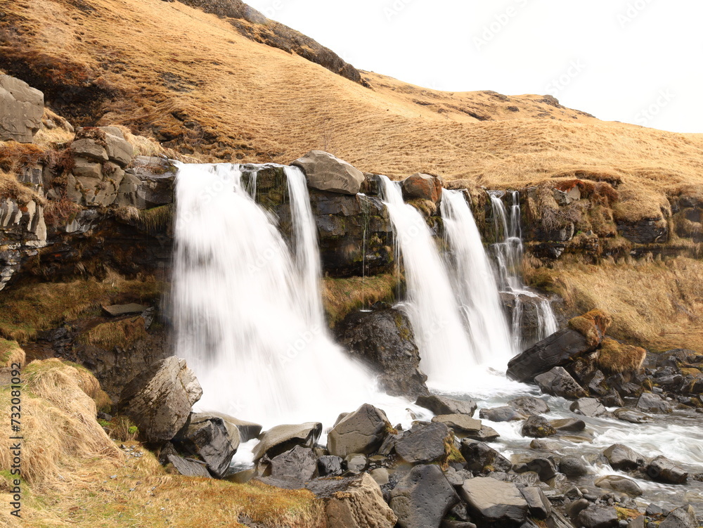 Gluggafoss is a waterfall in southern Iceland, specifically in the Fljótshlíð area Gluggafoss is a waterfall in southern Iceland, specifically in the Fljótshlíð area