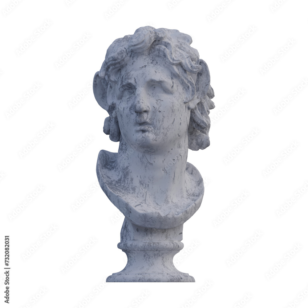 Sea Centaur Bust statue, 3d renders, isolated, perfect for your design Sea Centaur Bust statue, 3d renders, isolated, perfect for your design