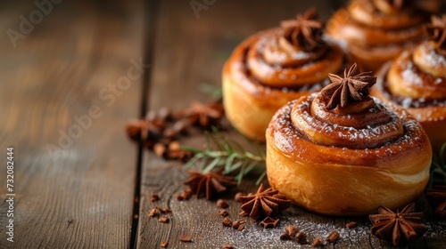 Simple yet inviting image of cinnamon buns  promising a cozy indulgence