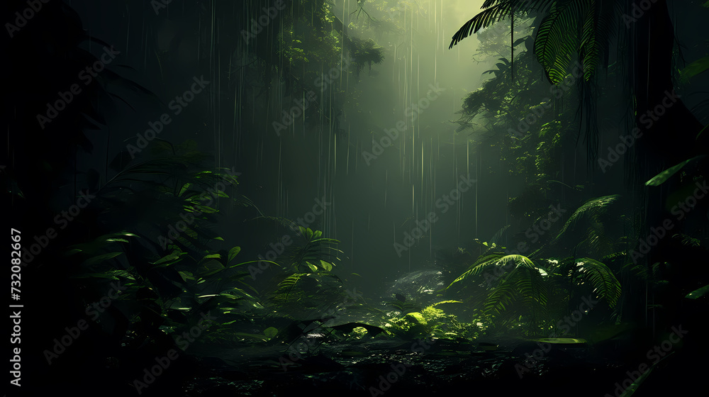 Forest background, vibrant trees Forest background, vibrant trees