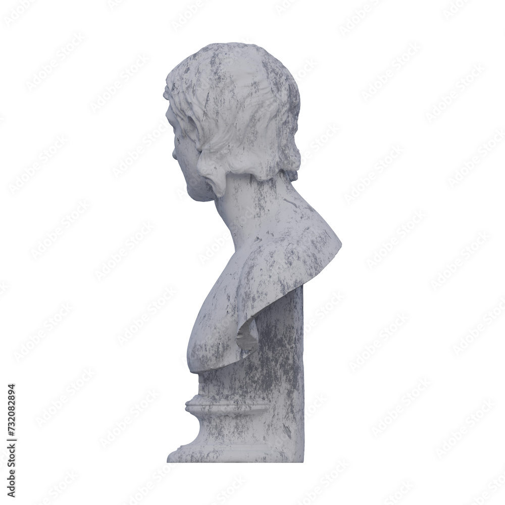 Barbarian statue, 3d renders, isolated, perfect for your design Barbarian statue, 3d renders, isolated, perfect for your design
