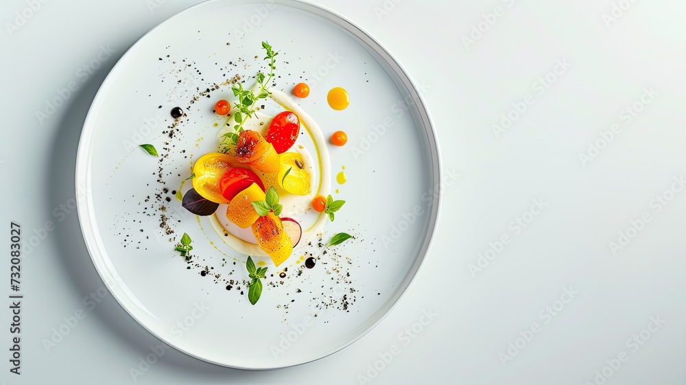 a beautifully styled dish prepared with precision and meticulous attention to detail, inviting viewers to indulge in culinary delight. a beautifully styled dish prepared with precision and meticulous attention to detail, inviting viewers to indulge in culinary delight.