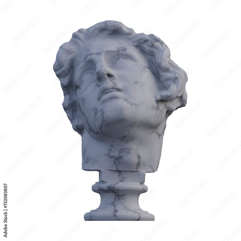 Alexander statue, 3d renders, isolated, perfect for your design Alexander statue, 3d renders, isolated, perfect for your design