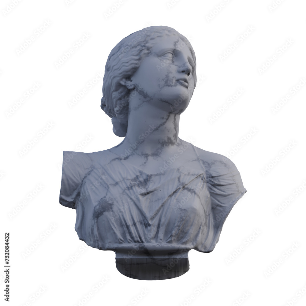 Obraz premium Niobe statue, 3d renders, isolated, perfect for your design